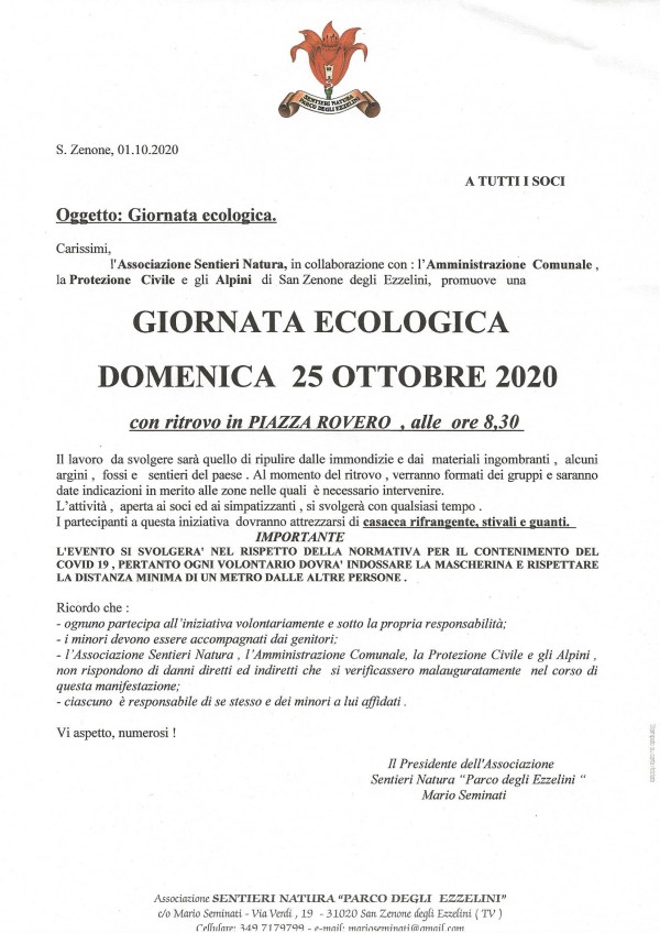 Giornata ecologica 25 10 2020